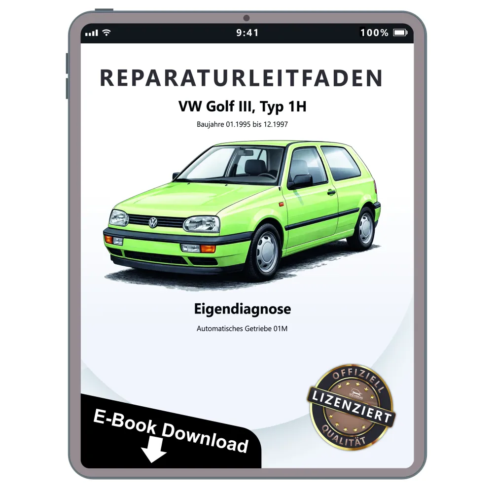 VW Golf 3 1H 1995-1997 Eigendiagnose Automatikgetriebe Reparaturanleitung eBook