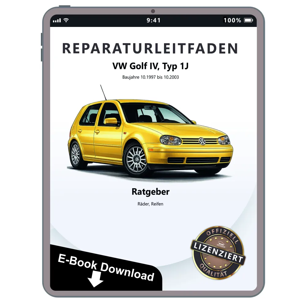 VW Golf 4 Typ 1J 1997-2003 Ratgeber Räder und Reifen Reparaturanleitung eBook
