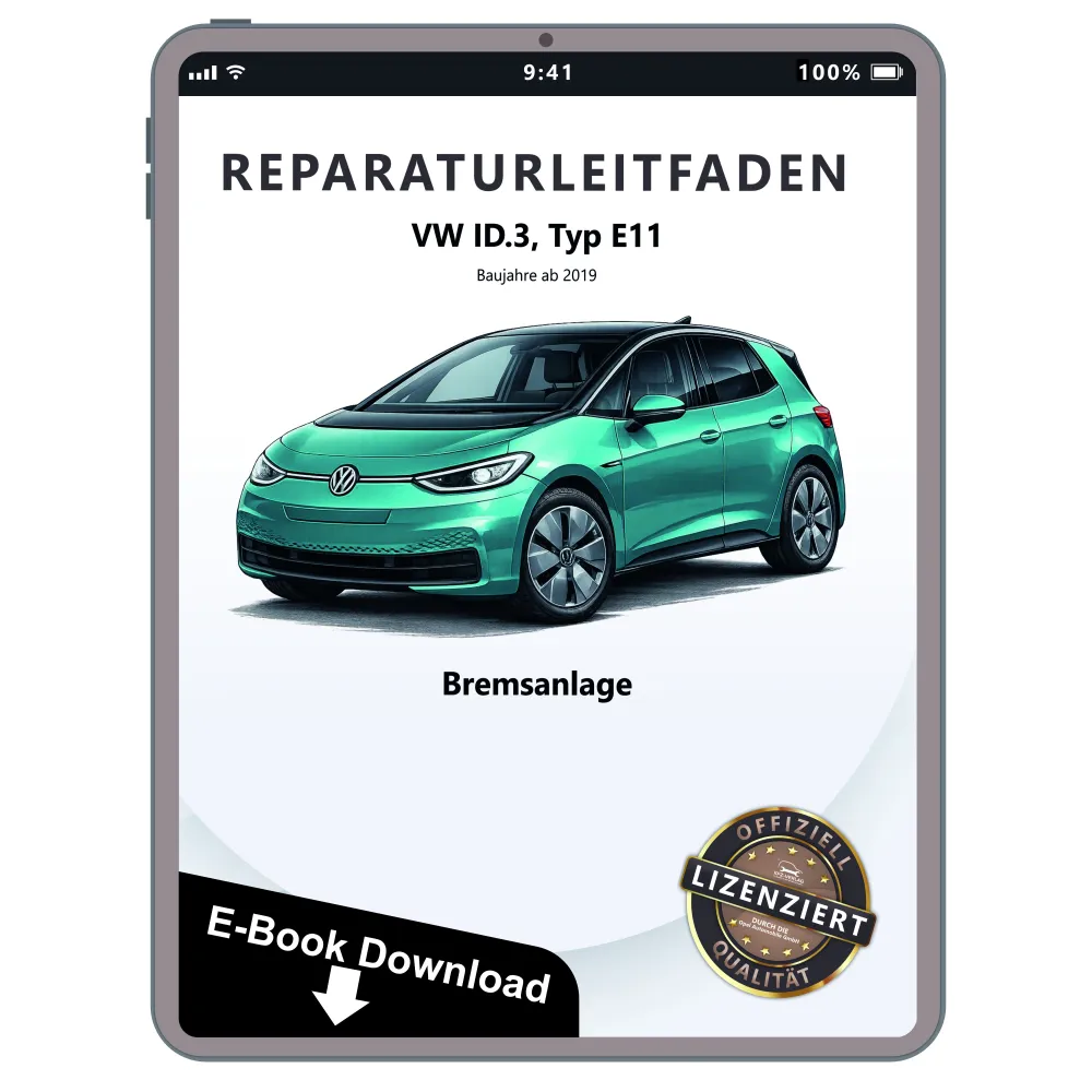 VW ID.3 Typ E11 ab 2019 Bremsanlagen Bremsen System Reparaturanleitung PDF