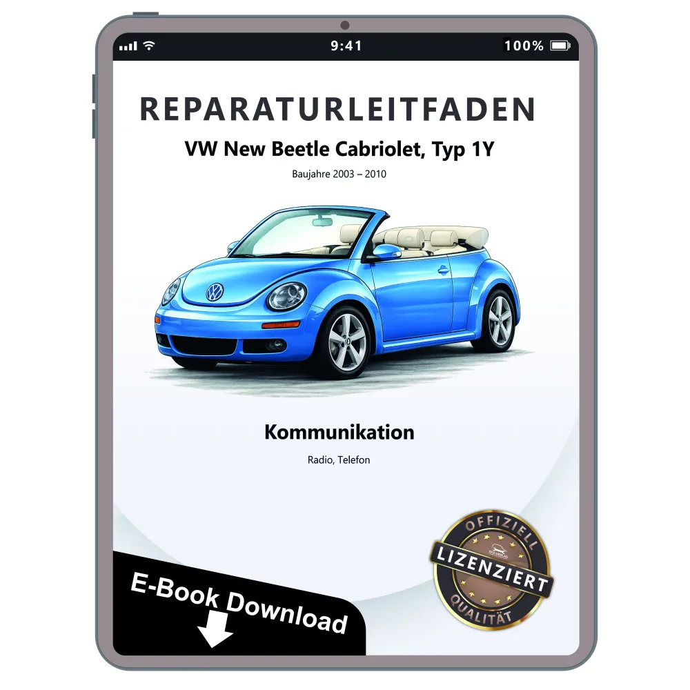 VW New Beetle Cabrio (03-10) Kommunikation Radio Telefon Reparaturanleitung PDF