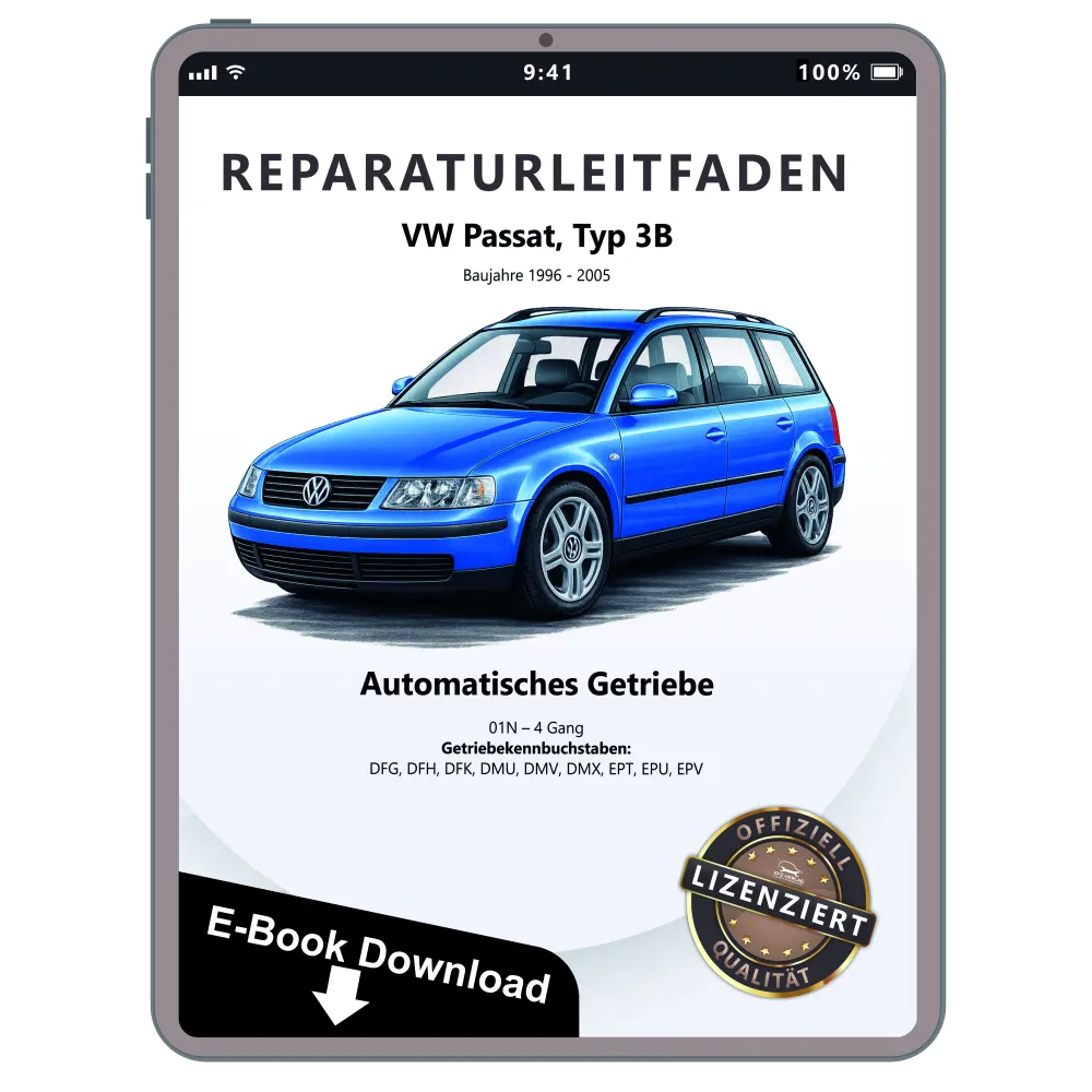 VW Passat 5 Typ 3B 1996-2005 4 Gang Automatikgetriebe 01N Reparaturanleitung PDF