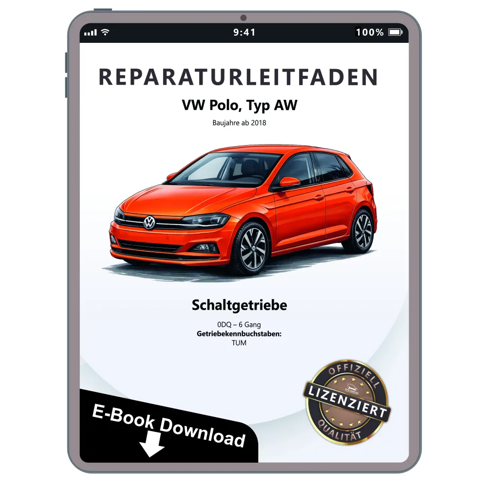 VW Polo AW ab 2018 6 Gang Schaltgetriebe 0DQ Kupplung Reparaturanleitung PDF