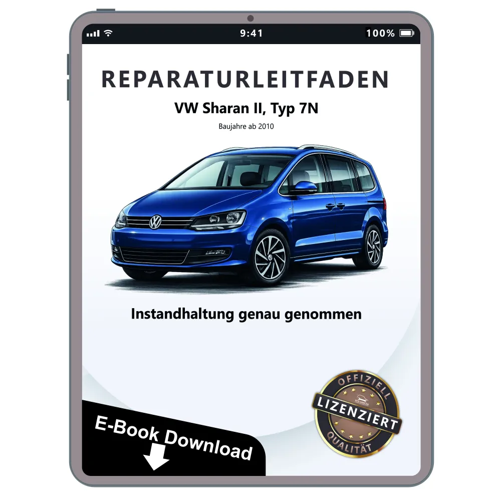 VW Sharan 7N ab 2010 Instandhaltung Inspektion Wartung Reparaturanleitung PDF