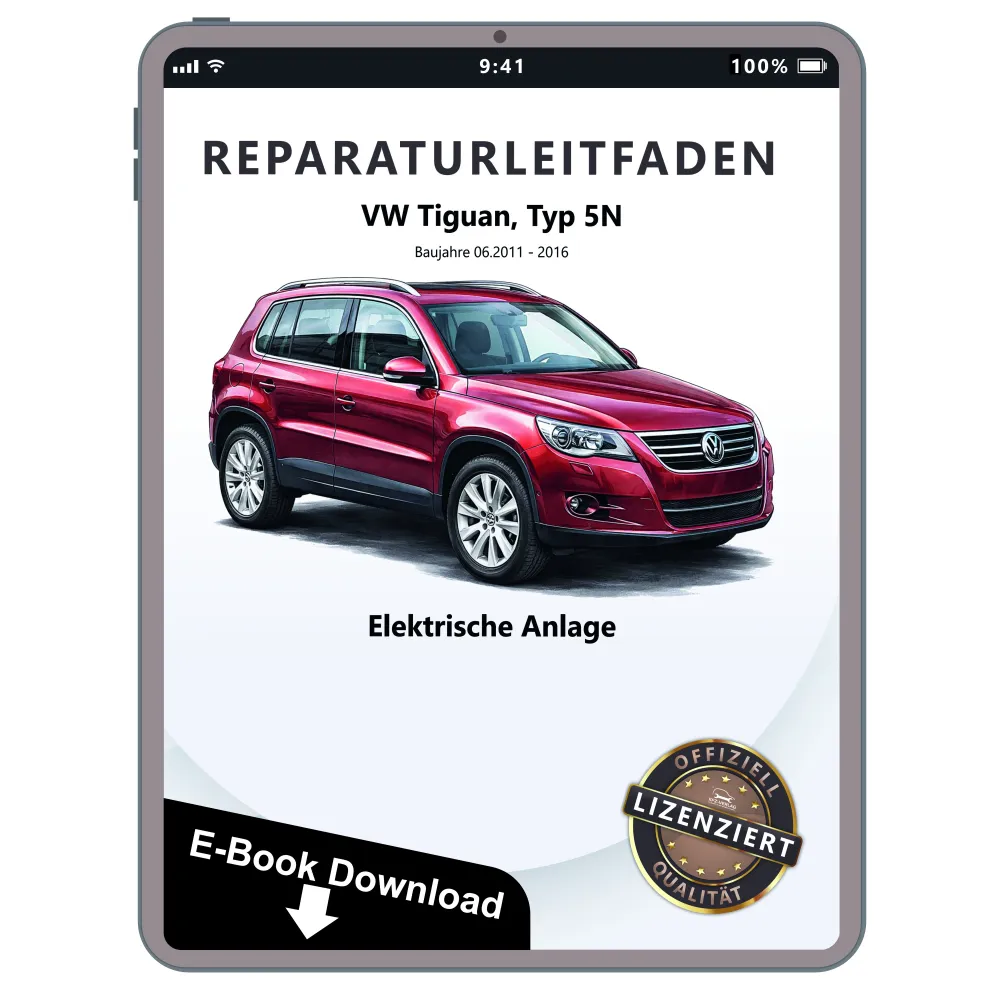 VW Tiguan 5N (11-16) Elektrische Anlage Elektrik Systeme Reparaturanleitung PDF
