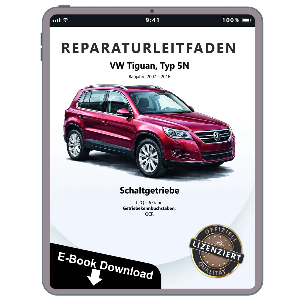 VW Tiguan 5N 2007-2016 6 Gang Schaltgetriebe Kupplung 02Q Reparaturanleitung PDF