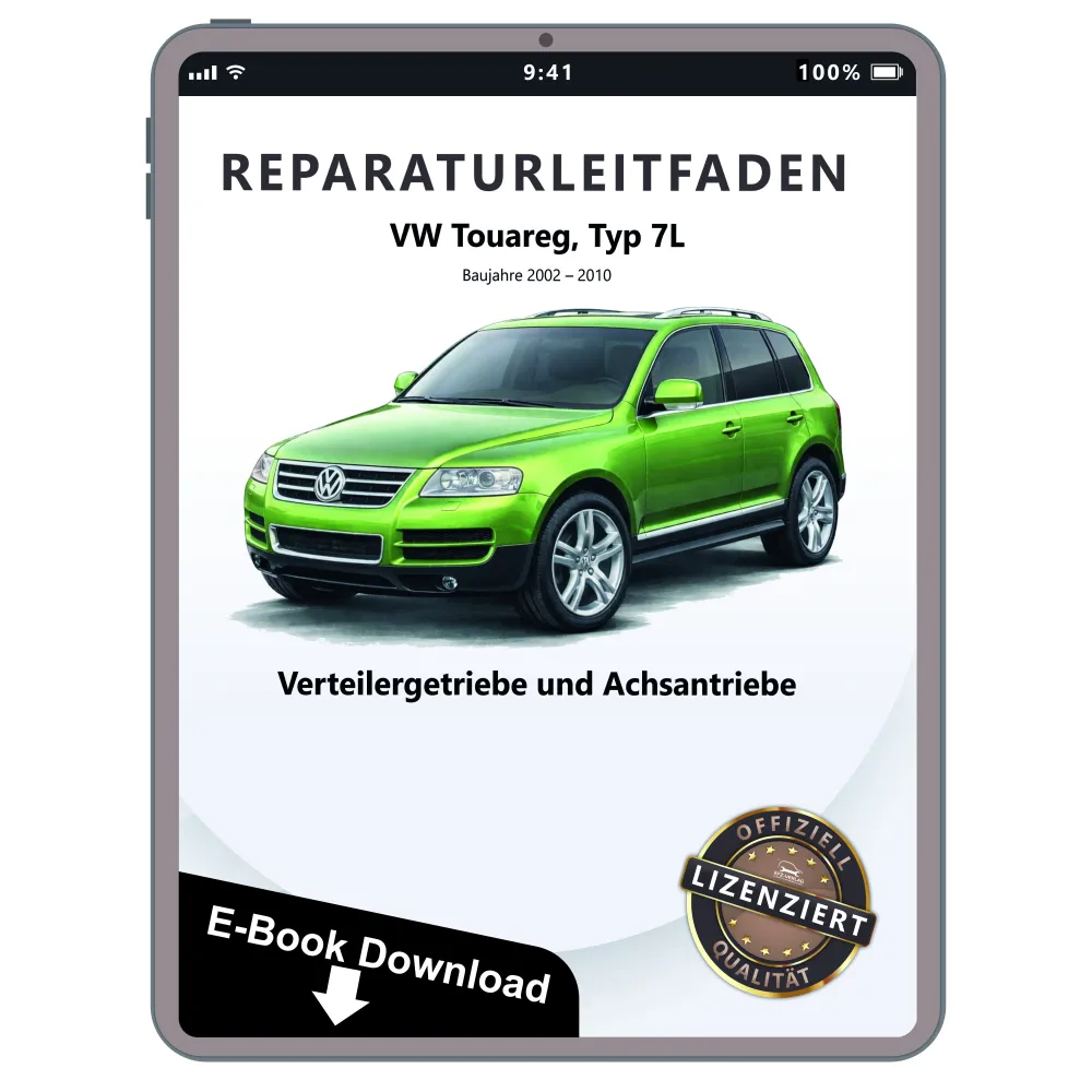 VW Touareg Typ 7L 2002-2010 Verteilergetriebe Achsantrieb Reparaturanleitung PDF