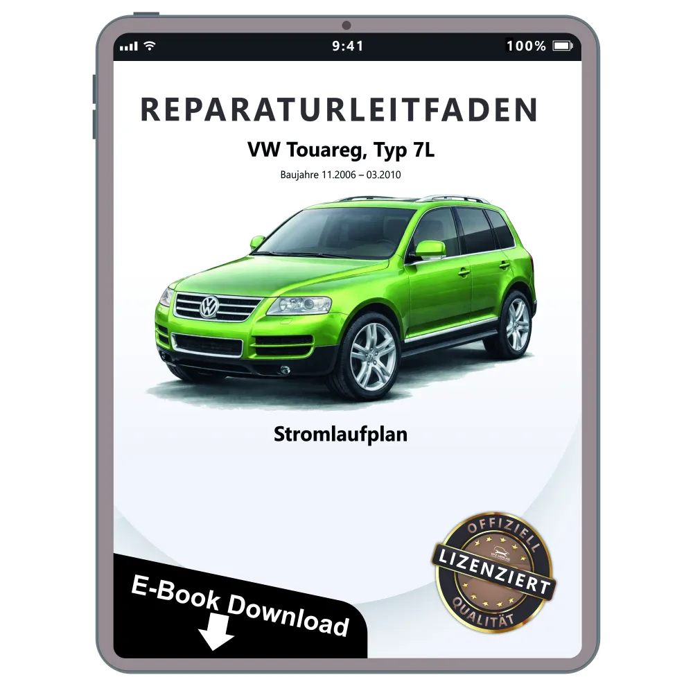 VW Touareg 7L 2006-2010 Schaltplan Stromlaufplan Verkabelung Elektrik Pläne PDF