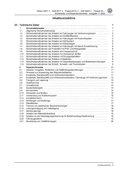 VW Arteon 3H 2020-2024 Sicherheits- Reparaturhinweise Reparaturanleitung eBook