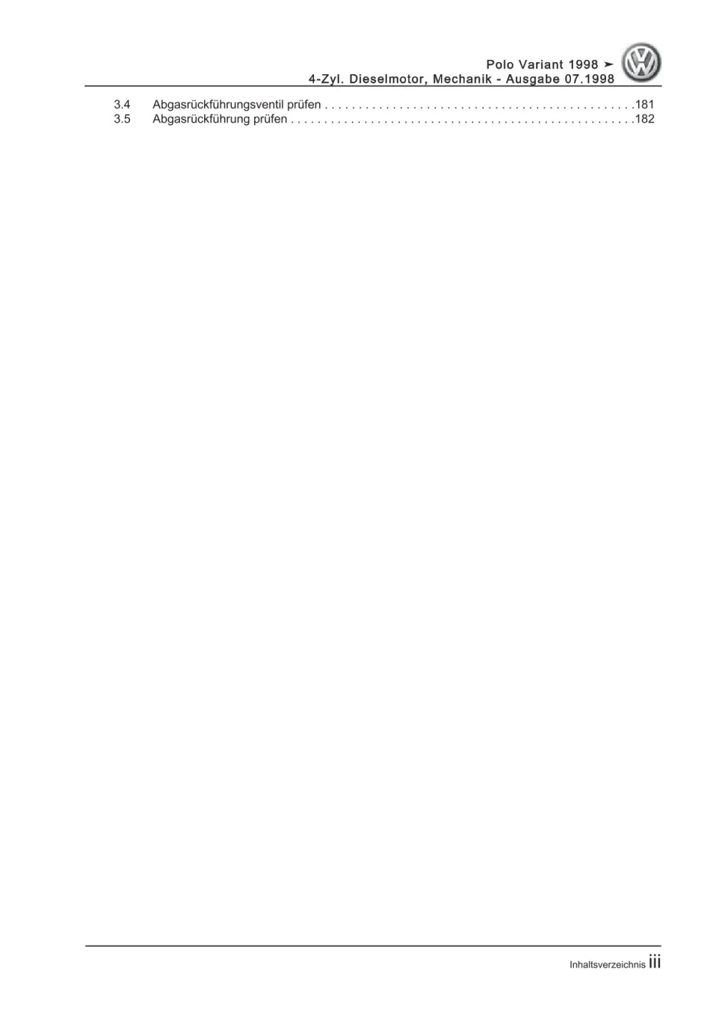 VW Caddy 9K 1995-2003 Dieselmotor Mechanik 57-100 PS Reparaturanleitung eBook