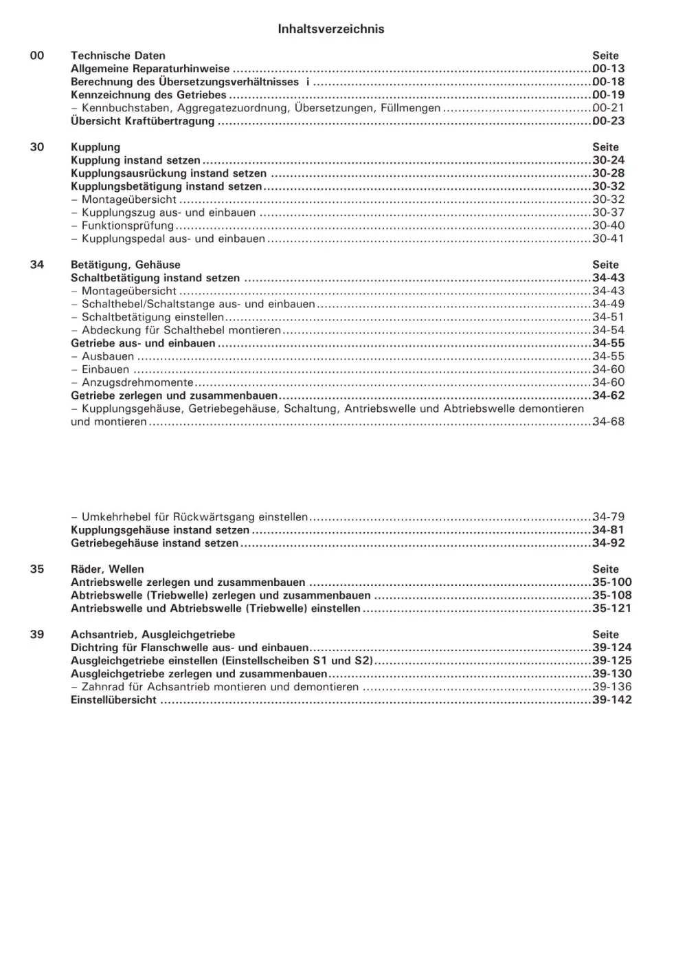 VW Golf 3 Variant 1H (93-99) 4 Gang Schaltgetriebe 084 Reparaturanleitung eBook