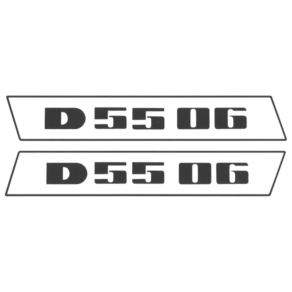 Deutz D5506 Schwarz bis 1974 Schlepper Traktor Aufkleber Klebefolie Klein Schmal