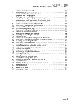 Audi 100 4A 1990-1997 4 speed automatic gearbox 01F repair workshop manual eBook