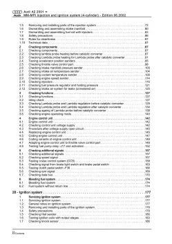 Audi A2 8Z 1999-2005 MM-MPI injection ignition system 1.4l repair manual eBook