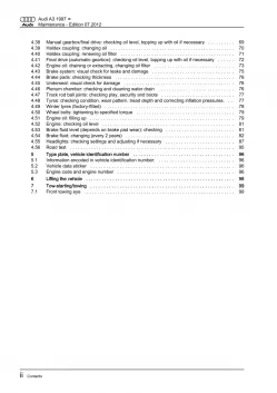 Audi A3 type 8L 1996-2006 maintenance repair workshop manual eBook guide pdf