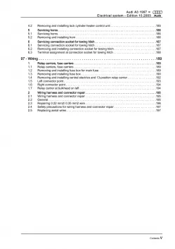 Audi A3 type 8L 1996-2006 electrical system repair workshop manual eBook pdf