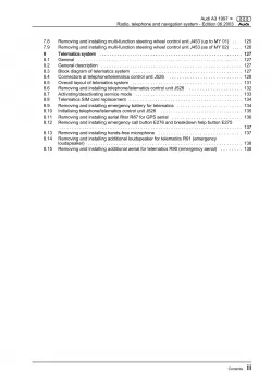 Audi A3 8L 1996-2006 communication radio navigation repair workshop manual eBook