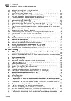 Audi A3 type 8L 1996-2006 heating air conditioning system repair manual eBook