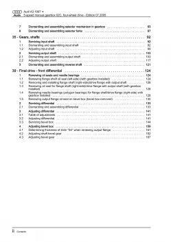 Audi A3 8L 1996-2006 5 speed manual gearbox 02C awd repair workshop manual eBook