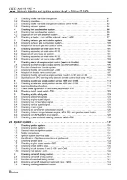 Audi A3 8L (96-06) motronic injection ignition system 125 hp repair manual eBook