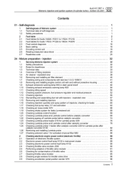 Audi A3 type 8L 1996-2006 motronic injection ignition system repair manual eBook