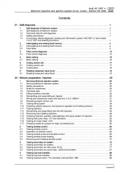 Audi A3 8L (96-06) motronic injection ignition system 209 hp repair manual eBook