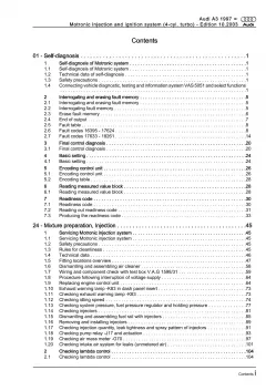 Audi A3 8L (96-06) 1.8l motronic injection ignition system repair manual eBook