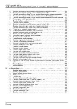 Audi A3 8L (96-06) 1.8l motronic injection ignition system repair manual eBook