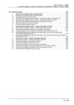 Audi A3 type 8L 1996-2006 injection engine mechanics 100 hp repair manual eBook