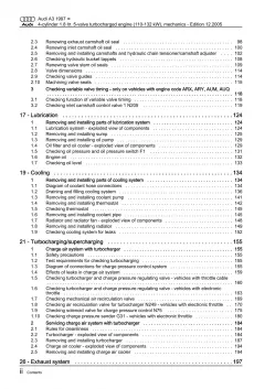 Audi A3 8L 1996-2006 injection engine mechanics 150-180 hp repair manual eBook