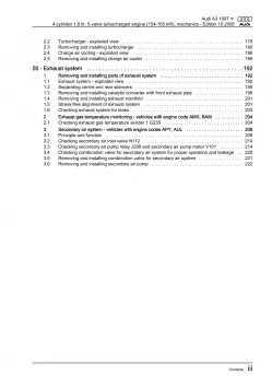 Audi A3 8L 1996-2006 injection engine mechanics 209-225 hp repair manual eBook