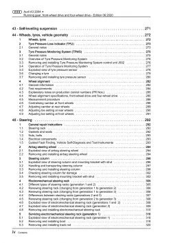 Audi A3 8P 2003-2012 running gear axles steering fwd awd repair manual eBook