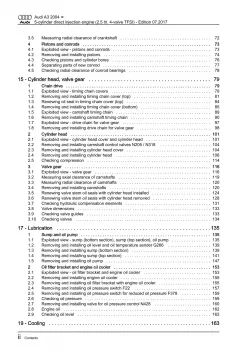 Audi A3 8P 2003-2012 5-cyl. 2.5l petrol engines 340-360 hp repair manual eBook