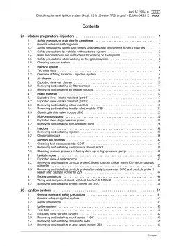 Audi A3 8P 2003-2012 direkt injection ignition system 105 hp repair manual eBook