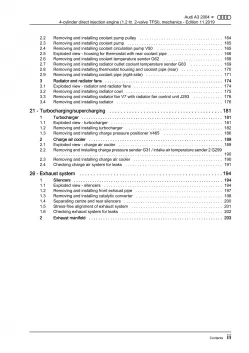 Audi A3 type 8P 2003-2012 injection engine mechanics 105 hp repair manual eBook