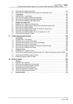 Audi A3 type 8P 2003-2012 injection engine mechanics 125 hp repair manual eBook