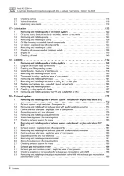 Audi A3 type 8P 2003-2012 injection engine mechanics 115 hp repair manual eBook