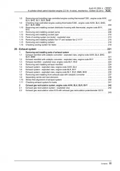 Audi A3 type 8P 2003-2012 injection engine mechanics 150 hp repair manual eBook