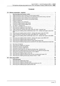 Audi A3 8P 2003-2012 injection glow plug system 136-170 hp repair manual eBook