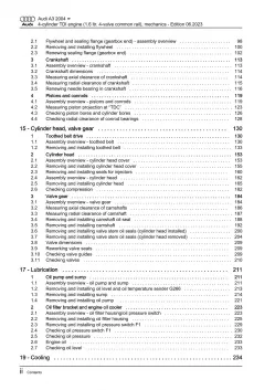 Audi A3 type 8P 2003-2012 diesel engine mechanics 90-105 hp repair manual eBook