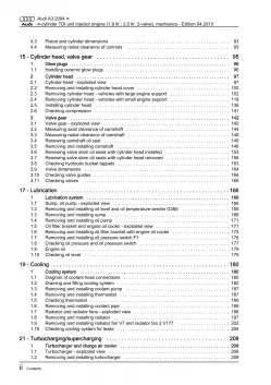 Audi A3 type 8P 2003-2012 diesel engine mechanics 105-140 hp repair manual eBook