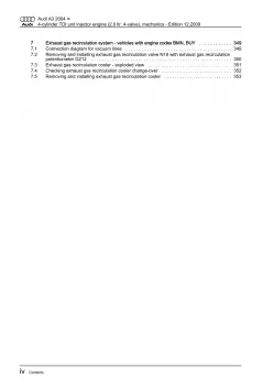 Audi A3 8P 2003-2012 diesel engine mechanics 2.0l 136-170 hp repair manual eBook