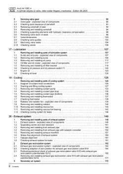 Audi A4 8D (94-02) 4-cyl. injection engine mechanics 102 hp repair manual eBook