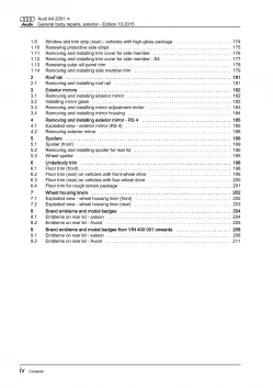 Audi A4 8E 2000-2008 general body repairs exterior repair workshop manual eBook