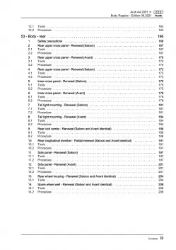 Audi A4 type 8E 2000-2008 body repairs workshop manual eBook pdf