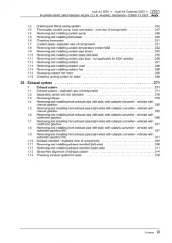 Audi A4 8E (00-08) 6-cyl. injection engine mechanics 256 hp repair manual eBook