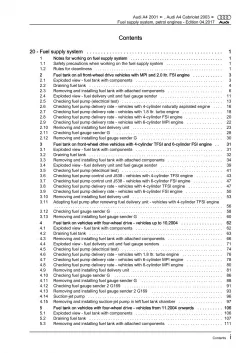 Audi A4 type 8E 2000-2008 fuel supply system petrol engines repair manual eBook