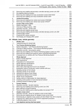 Audi A4 8K 2007-2015 running gear axles steering repair workshop manual eBook