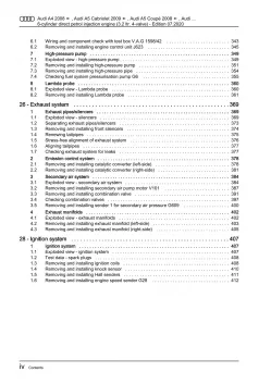 Audi A4 8K 2007-2015 6-cyl. petrol engines 265 hp repair workshop manual eBook