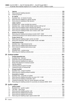 Audi A4 8K 2007-2015 8-cyl. petrol engines 450 hp repair workshop manual eBook