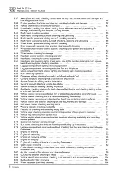 Audi A4 type 8W 2015-2019 maintenance repair workshop manual eBook guide pdf